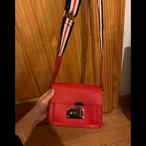 Red F21 shoulder/crossbody bag